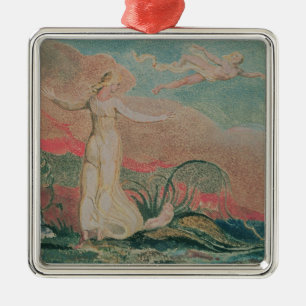 Ornamento De Metal William Blake o livro de Thel; Placa 4 Thel