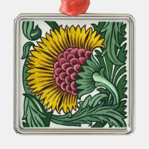 Ornamento De Metal William de Morgan Azulejo