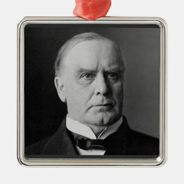 Ornamento De Metal William Mckinley 25 Presidente (Frente)
