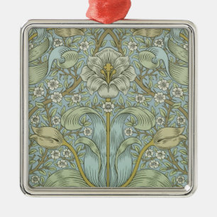 Ornamento De Metal William Morris Primavera Thicket Classic Pattern