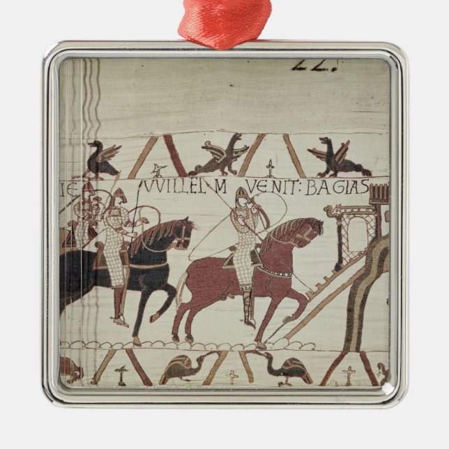 Ornamento De Metal William o conquistador chega em Bayeux (Frente)