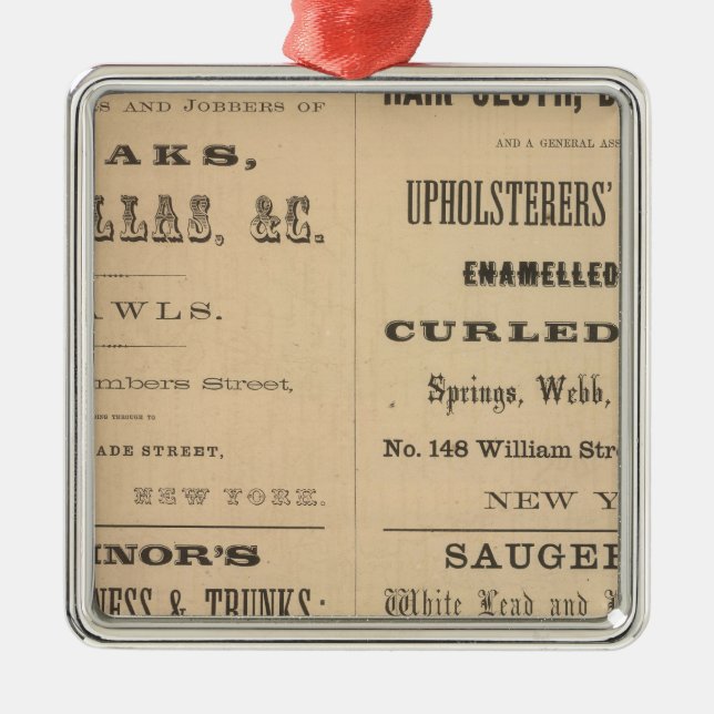 Ornamento De Metal Willouchby H Junco e Empresa (Frente)