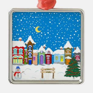 Ornamento De Metal Willow Nook no Natal