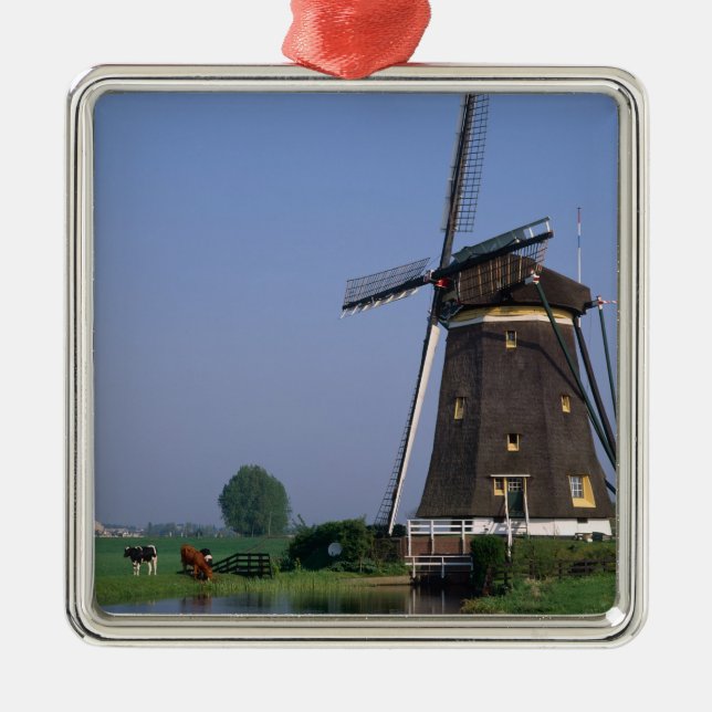 Ornamento De Metal Windmills, Leidschendam, Países Baixos (Frente)