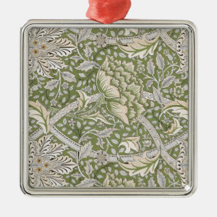 Ornamento De Metal Windrush Pattern (por William Morris)