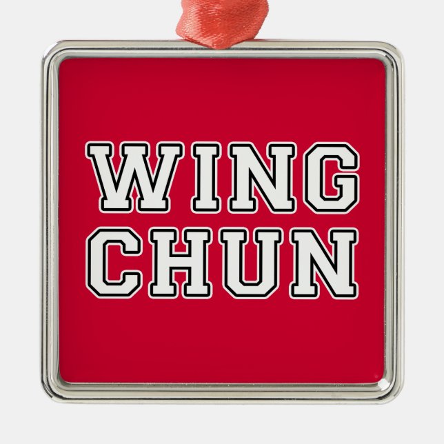 Ornamento De Metal Wing Chun (Frente)