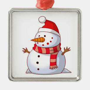ORNAMENTO DE METAL WINTER SNOWMAN