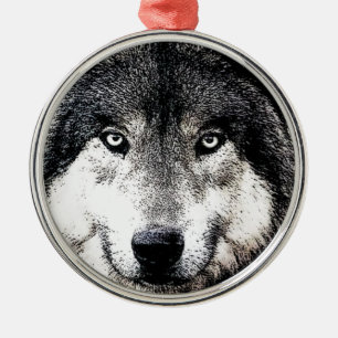 Ornamento De Metal Wolf Eyes
