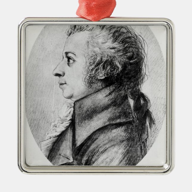 Ornamento De Metal Wolfgang Amadeus Mozart (Frente)