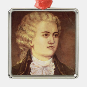 Ornamento De Metal Wolfgang Amadeus Mozart durante sua estada