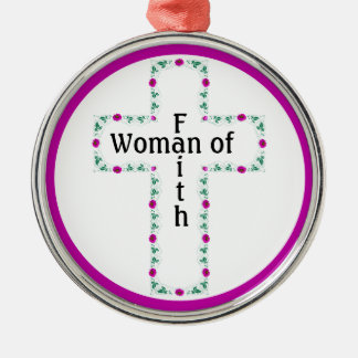 Ornamento De Metal Woman of faith