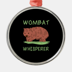 Ornamento De Metal Wombat Whisperer
