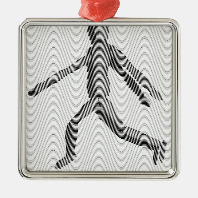 Ornamento De Metal Wooden Human Mannequin (Frente)