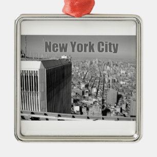 Ornamento De Metal World Trade Center NYC das torres gémeas