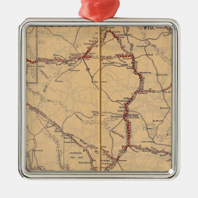 Ornamento De Metal Wyoming 4 (Frente)