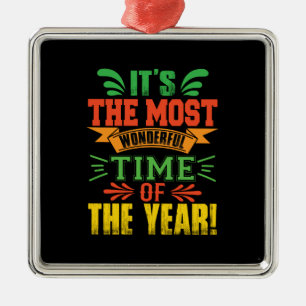 Ornamento De Metal Xmas Deu-Lhe Que É O Momento Mais Maravilhoso