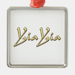 Ornamento De Metal Yia