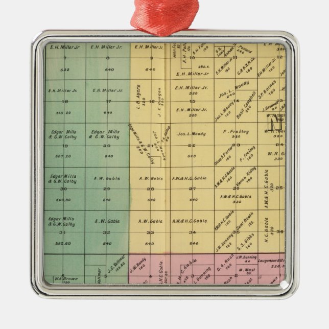 Ornamento De Metal Yolo County 4 (Frente)