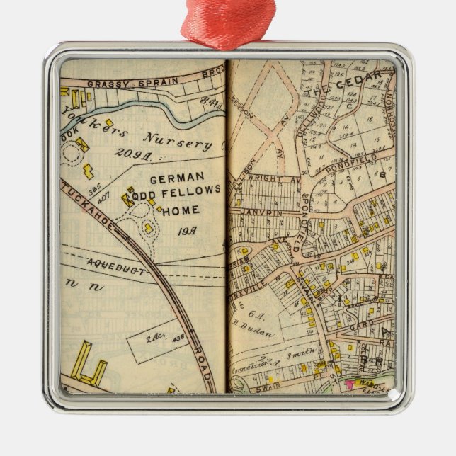 Ornamento De Metal Yonkers, New York 16 (Frente)