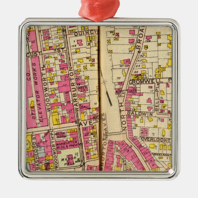 Ornamento De Metal Yonkers, New York 4 (Frente)