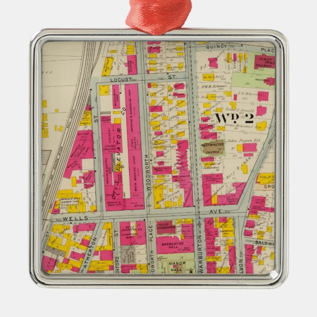 Ornamento De Metal Yonkers, Nova York 7 (Frente)