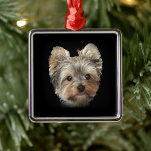 Ornamento De Metal Yorkie Dog Wireless Charger