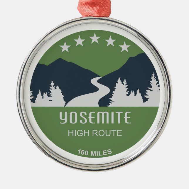 Ornamento De Metal Yosemite High Route (Frente)
