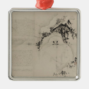 Ornamento De Metal Yukidaruma do ni de Matsu