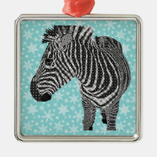 Ornamento De Metal Zebra do vintage