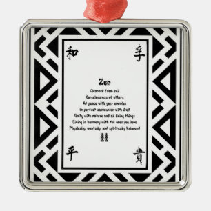 Ornamento De Metal Zen