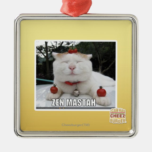 Ornamento De Metal Zen Mastah (Frente)