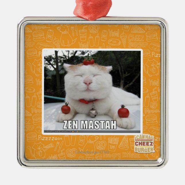 Ornamento De Metal Zen Mastah (Frente)