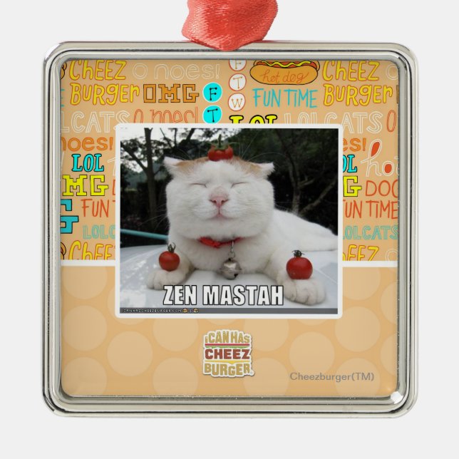 Ornamento De Metal Zen Mastah (Frente)