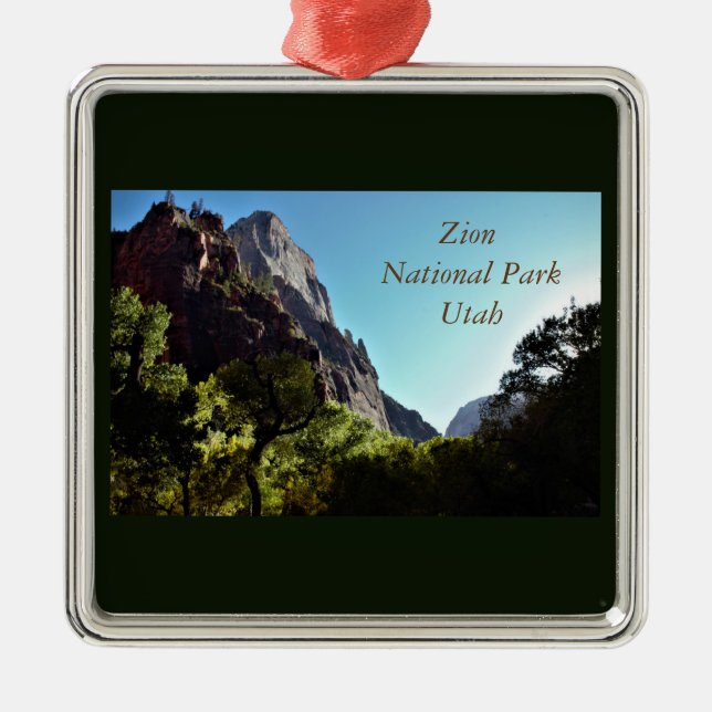 Ornamento De Metal Zion National Park Utah (Frente)