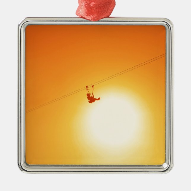 Ornamento De Metal zipline (Frente)