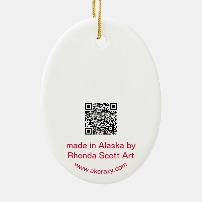 Ornamento de Metamorfose do Salmão do Alaska (Verso)