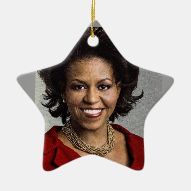 Ornamento de MICHELLE OBAMA (Frente)