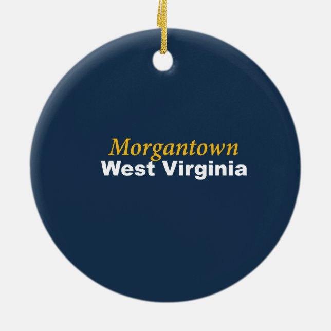 Ornamento de Morgantown, West Virginia (Traseira)