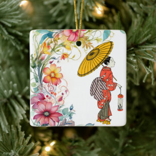 Ornamento de Mulher Asiática