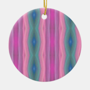 Ornamento de Música Cerâmica Rosa