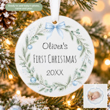 Ornamento de Natal de Guirlanda de Aquarela para o