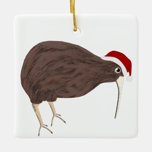 ornamento de Natal Kiwi (Frente)