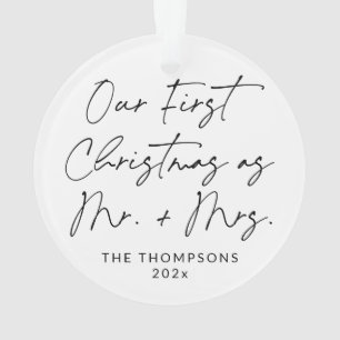 Ornamento de Natal Novo no Script Moderno