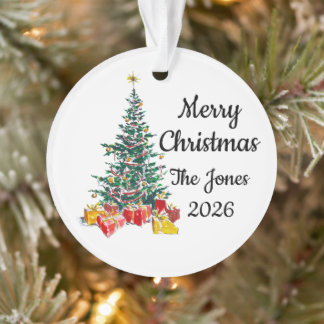 Ornamento de Natal Personalizado para a Família