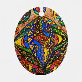 Ornamento de Oval de Metal