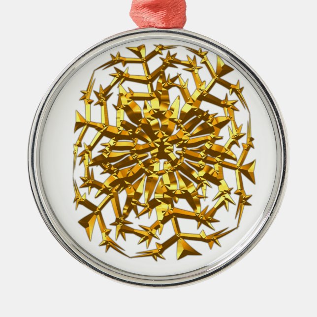 Ornamento de Oval de Metal (Frente)