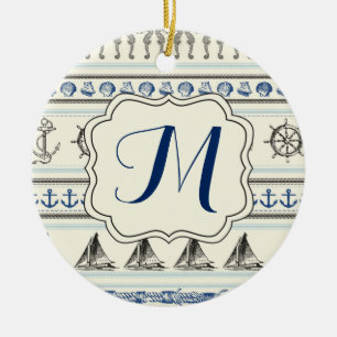 Ornamento de Padrão de Nó de Corda Náutica de Anco