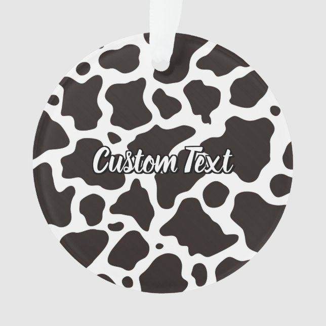 Ornamento de Padrão de Vaca (Frente)