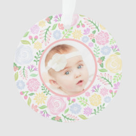 Ornamento de Pastel Floral de 1rua de Natal, Rever