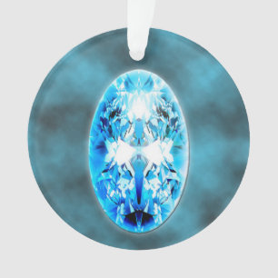 Ornamento de pedra preciosa do topázio